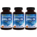 BioEmblem 3 Pack Antarktiske Krill Oil 1000mg Softgels, Omega- 3s Oil med høje niveauer af EPA + DHA, Astaxanthin, og Phospholipider, Understøtter Brain Health, 180-Greve Non- GMO, Gluten Free, 90 dages forsyning