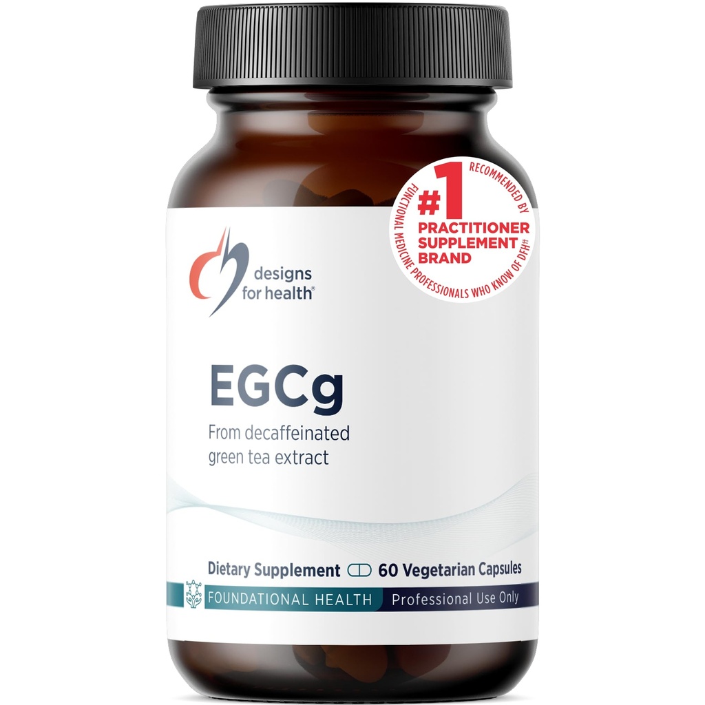 Design til sundhed EGCg - Decafeined Green Tea Extract (225 mg) + Polyphenoler Antioxidant Supplement - Non- GMO Vegan Green Tea Pills (60 kapsler)
