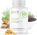 Pure TheraPro Rx Nrf2 Boost - NRF-2 Activator med Patenteret Sulforaphane, Curcumin, Green Tea & Trans- Pterostilbene Budd124; Antioxidant supplement til Reducere oxiderende stress, Lavet i USA (60 Veganske kapsler)