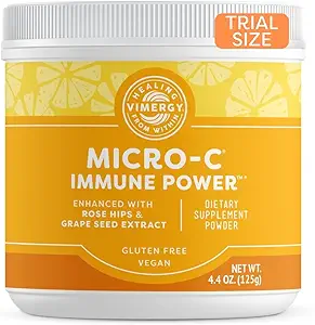 Vimergy Micro- C Immunity Power TM * - 125g - Gentle Form - Antioxidant Phytonutrients - Immunum & Nerve Support - Fordele Knogle- Cartiage - Gluten- Free - Kosher - Vegan