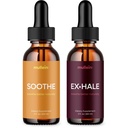 mullein Soothe & Exhale Drops for Lungs: 2 x 2oz Lung Recovery, Congestion, & Warming Comfort Drops Set - Eliminate Mucus, Refresh Airways, Recover, & Restore Your Breathing