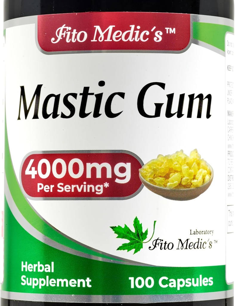 FITO MEDIC 'S Labs - Mastic Gum - 4000 mg per servering - Supporting Masse, Duodenal & Oral Health, Ultra high Absorption s.