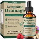 Dalin Liposomal Lymphatic Drainage Drops - 21 in 1 Organic Lymphatic Drainage Supplement with Burdock Root, Echinacea, Elderberry, Calendula - Supports Lymphatic Health - 2 Pack - 4 fl oz - Liquid