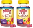 Nature Made Zero Sugar Hair Skin Nails Gummies,Biotin 2500 mcg per Serving,120 Sugar Free Gummies,60 Day Supply,(Pack of 2)