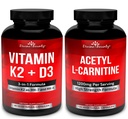 Vitamin K2 med D3 & Acetyl L- Carnitin Bundle