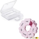 Lille plast perle opbevaring til smykker Making og Pill Organizer Cute