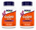 NOW Foods Supplements, CoQ10 (Coenzyme Q10) 100 mg, Pharmaceutical Grade, Cardiovascular Health*, 200 Softgels Pack of 2