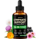Venture Pal 16-in-1 Lymphatic Drainage Drops - 120 Servings - Echinacea, Dandelion, Burdock & Vitamins, Alcohol-Free, 4 fl oz