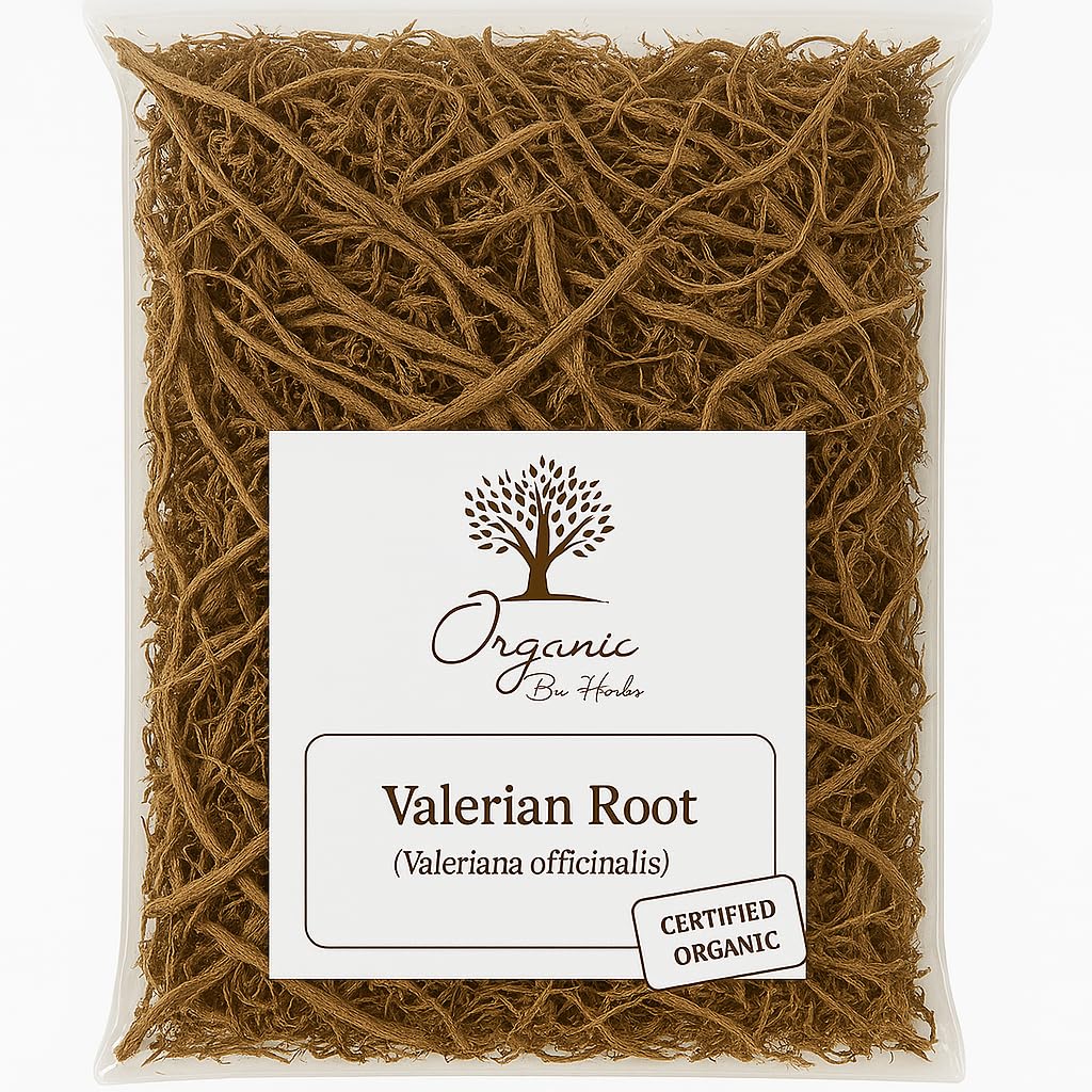 Økologisk Tørret Valerian Root 2 oz - Valeriana Officinalis - Natural Herbal Supplement - Non-GMO, Vegan, Kosher, No Fillers, Caffe- Free