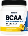 Nutricost BCAA Powder (Pineapple, 60 Servings) - Optimal 2:1:1 Ratio