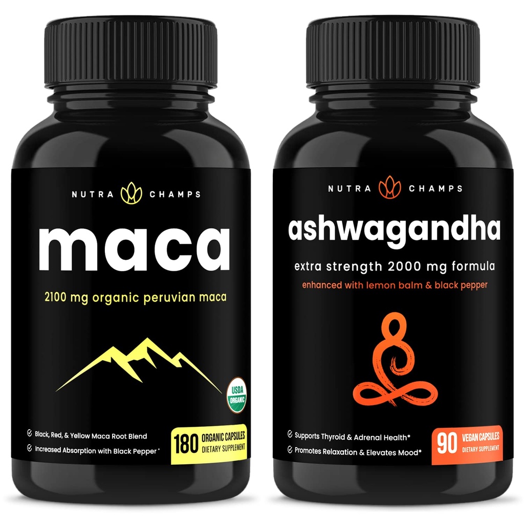 NutraChamps Maca og Ashwagandha Bundle