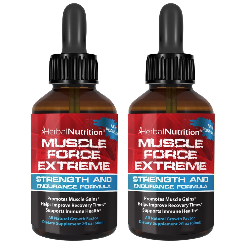Muskelkraft Ekstrem 2 Flaske Pack 345mg Proprietær Formel Vores stærkeste Styrke og Endurance Spray, Forbedrer Muskelstyrke og Recovery Time 2oz Flasker