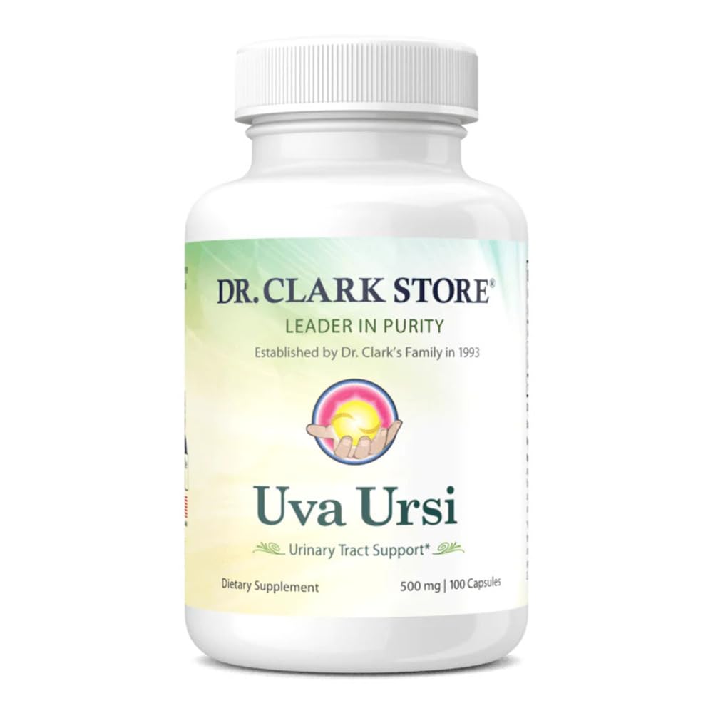 Dr. Clark Store Uva Ursi Urinary Tract Support - 500 Mg, 100 Vegan Kosttilskud, immunbooster