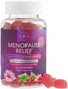 Menopause Kosttilskud til kvinder - Komplet Natural Mild Hot Flashs & Night Sweats Support, Multi Benefit Menopause Relief Gummy, Support for Balance & Energy, Gluten- Free & Non- GMO - 60 Gummies