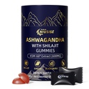 Ashwagandha Gummies med Shilajit 300mg for kvinder & mænd, Zero Sugar ashwagandha Kosttilskud med Maca Root Powder Mezz124; Organic ashwagandha Ekstra styrke til Boost Energy 60 Gummies