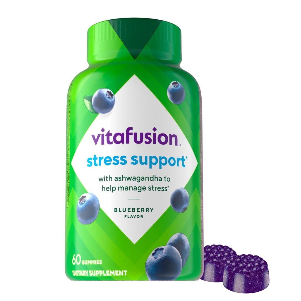 Viafusion Ashwagandha Gummies -Klinisk vist adaptogen Sensoril Ashwagandha 125mg Per Servering - Hjælp Administrer Stress - Chewable Gummy Vitaminer / Alternativ til flydende kapsler Drops Powder, 60 Greve