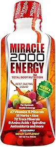 Century Systems - Miracle 2000, Complete Liquid Multivitamin and Mineral Supplement with Amino Acids and Antioxidants, 32 Ounces