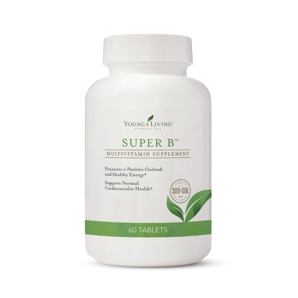 Ung Living Super B tabletter, 60- Count Bottle Budd124; B Vitamin & Min; 124; Understøtter sund energi Niveauer Budd124; Keto- venligt Budding124; Naturlig Folate Kilde Budding124; Indeholder Calcium, Magnesium, og Vitamin B6
