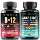 VITBOOST B12 with Hyaluronic Acid, Collagen with Immune Support
