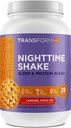 TransformHQ Nighttime Shake, Sleep + Protein Blend, 28 Servings, Caramel Apple Pie Flavor