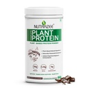Nutrazee 100% Plant Protein Powder Vegan - for Men & Women, Natural Chocolate Flavour, Gluten & Lactose Free, Added Digestive Enzymes & Antioxidants (1kg, 28 Servings)