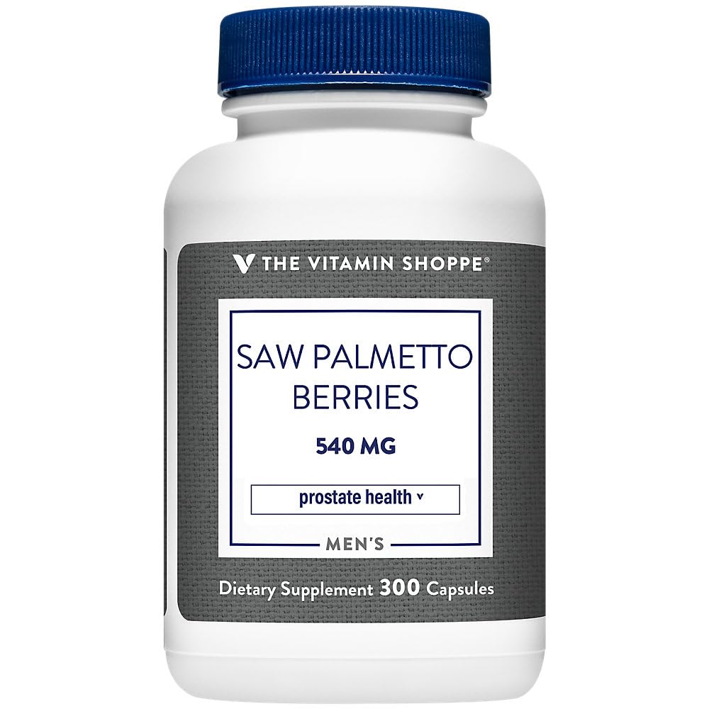 The Vitamin Shoppe Saw Palmetto Berries 540MG (300 Capsules) (300 Capsules)