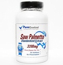 Saw Palmetto Standardized Extract 320mg // 200 Capsules // Pure // by PureControl Supplements