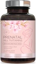 Prenatal Vitaminer til kvinder med folinsyre & DHA, Føtal Brain Development Support med Folate & Omega 3 s, Multivitamin med vitamin A, C, D, B6, B12 & Jern, Graviditet Supplement - 120 Softgels