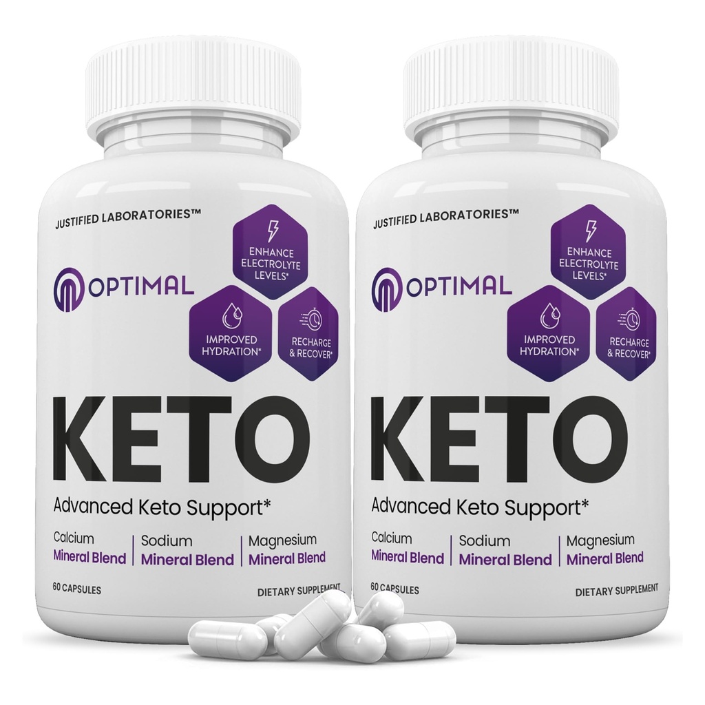 (2 Pack) Optimal Keto piller 1275MG Ny & forbedret formel Indeholder Apple Cider Vinviron Extra Virgin Olivenolie Powder Green Tea Leaf 120 Kapsler