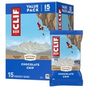 CLIF BAR - Energy Protein Bars - Chokolade Chip - Lavet med Økologisk Havre - Energy Bars - Ikke-GMO - (15 Pack)