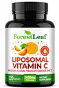 ForestLeaf Liposomal Vitamin C 1000mg Kapsler 124; Højdosis C Vitamin C Liposomal Supplement w Kokosolie Fedtsyrer 124; Hurtig Absorption 124; Immunstøtte, Antioxidant, Collagen Production