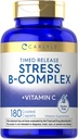 Carlyle Stress B- Complex Vitamin Note 124; 180 Vegetariske Caplets