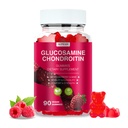 Glucosamin Chondroitin Gummies - 3000MG Extra Strength Joint Support Supplement med MSM & Elderberry, Fleksibilitet, Antioxidant Immunstøtte Gummy til voksne, Mænd & Kvinder - 90 Hindbær Gummies