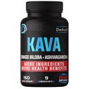 9in1 Kava Kava Kapsler 5-Måned Supply 15: 1 Uddrag til søvn, Mind & immunforsvar - 9 Natururter omfatter Ginkgo, Ashwagandha, Graviola, Valerian & Mere - 150 Veganske Kapsler