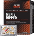 GNC AMP Mænd Ripped Vitapak Program, 4 i 1 Produkt Vitamin Pack, Metabolisme & Lean Muscle Tone, Burn Calories, Water Sheding, Voksen Multivitamin, Koffein, CLA, Proven Ingredienser, 30-Day Supply
