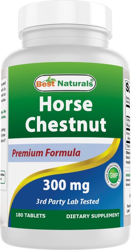 Bedste Naturals Horse Chestnut ekstrakt 300 mg 180 tabletter