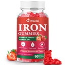 Vegan Iron Gummies - High Potency Iron Supplement for Women & Men - Supports Energy & Immune Health - Strawberry Flavor (60 Count)