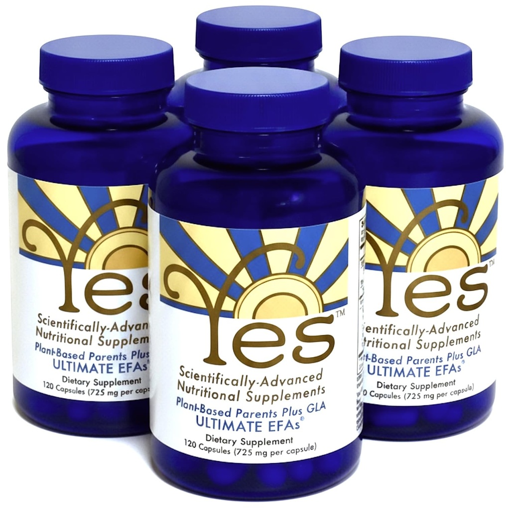 Fish Oil Omega 3 Supplementary Alternative- JA Omega 3 & 6 Fedtsyre - Burpless, Plant Based - DHA, EPA, SDA - Cholesterol, Heart, Hud, Energi, Øjne, Immunity Support af JA (4 x 120 Gel caps)