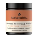 ACTIVATEDYOU Advanced Restorative Probiotic for Daily Use- 30 Strain Digestive Gut Health & Immune Function Support- Acidophilus Supplement for Radiant-Looking Skin (30 Capsules)