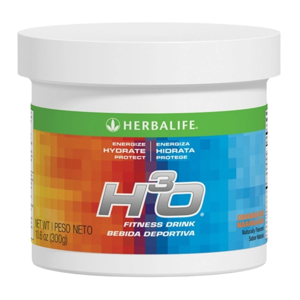 Herbalife H ³ O Fitness Drink: Orangeade Canister 10.6 Oz (300g), Kulhydrat Blend til umiddelbar energi, Energize, Hydrate, Beskyt, Naturlig smag