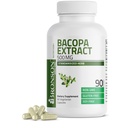 Bronson Bacopa Monnieri Extract 500 mg - Promoes Mental Clarity and Brain Function - Ikke GMO, 90 Vegetariske kapsler