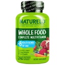 NATURELO Herre Multivitaminer - En daglig Multivitamin til mænd med vitaminer, mineraler & økologiske hele fødevarer, Boost Energy & Health, Non- GMO, 240 vegetariske kapsler