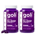 Goli Dreamy Sleep Gummy - 60 Greve (pakke af 2) - Melatonin, D-vitamin, Magnesium, og Lemon Balm Extract - Gelatinfri, Glutenfri, Vegan & Non- GMO