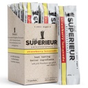 Superieur Electrolyte Powder Packe- Vegan Electrolyte Hydration Powder w / Sea Mineral- Keto Friendly, Non- GMO, Zero Sugar Electrolyte Supplement- Sund Sports Drink- Strawberry Lemonade (14 Pakets)