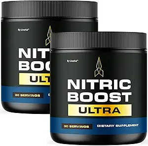 LIVORKA (2 Pack) Nitric Boost - Nitric Boost Ultra Purple Powder til mænd, Nitric BoostUltra Powder, Boost Energy og støtte aktiv livsstil, 120 Servering til 2 måneder