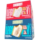 Legendary Foods Protein Snack Variety Pack 16-Pack Bundle - Frosted Cinnamon and Strawberry Pastries - High Protein, Low Carb, Zero Sugar Keto Friendly Snacks
