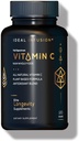 Ideel infusion Hel Food Vitamin C Complex: 675mg Organic Vitamin C fra Appelsiner og Acerola Berries med naturlige fødevarer baseret Bioflavanoider (60 Servere) Plante baseret C-vitamin, Vegan, Non- GMO