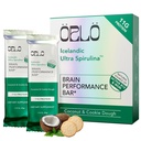 ORLO BRAIN PERFORMANCE BAR – Vegan Protein Bars for Brain & Energy Support – Focus & Memory, Pre & Post Workout Recovery – Gluten Free Snack with L-Theanine, Lions Mane, Spirulina & More (12 Bars)