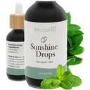 Philosophie Liquid Chlorophyll Sunshine Drops for Water against 124; Organic Chlorophyll Drops med Mint for Detox, Intern Deodorant & Energy Boost Dex124; Natural Vegan Supplement, Non- GMO, 2oz