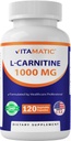 Vitamatisk L- Carnitin Fumarat 1000 mg - 120 Vegetabilske kapsler (1 flaske)